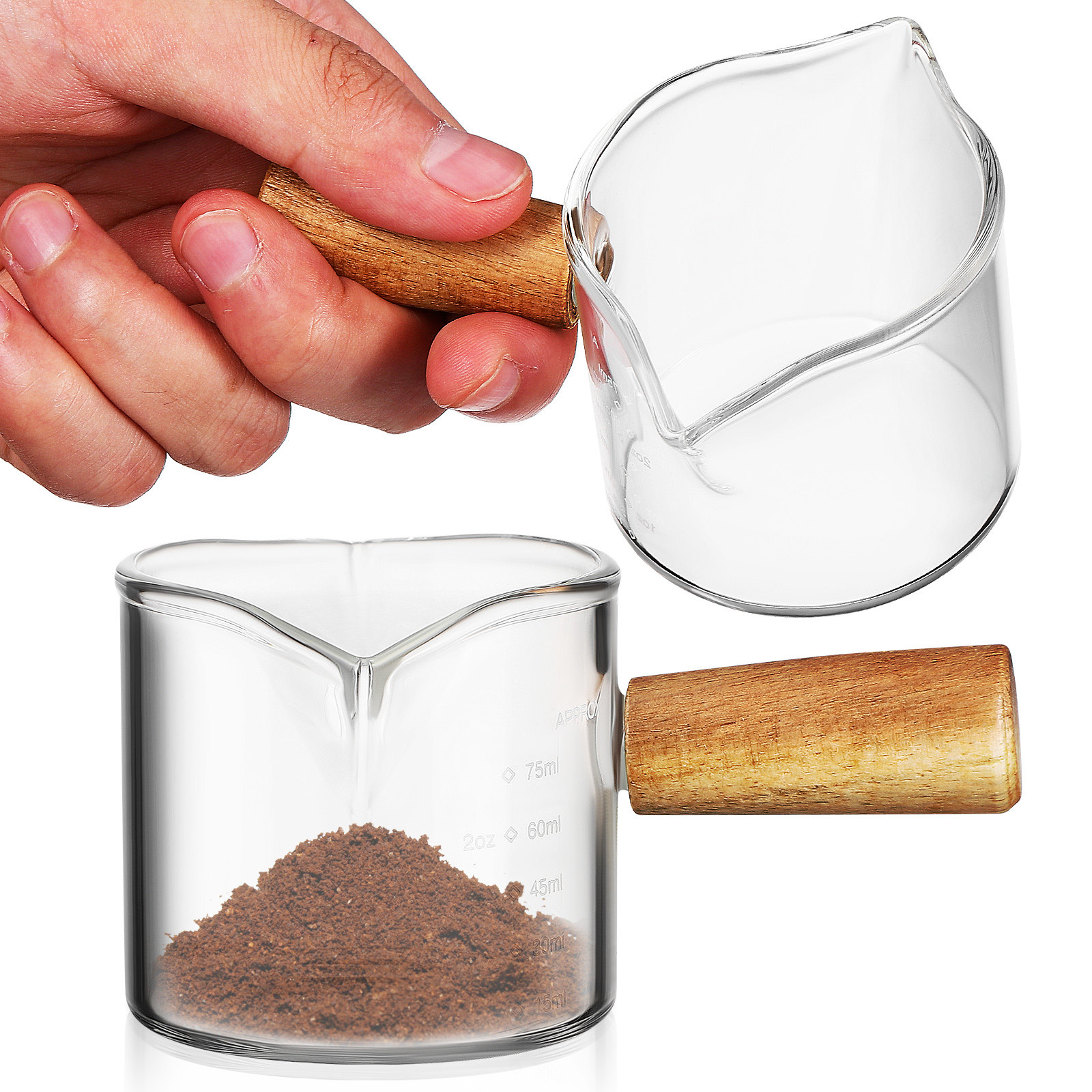 2 Pichets à café en verre épai - Espresso Shot Glass avis et prix